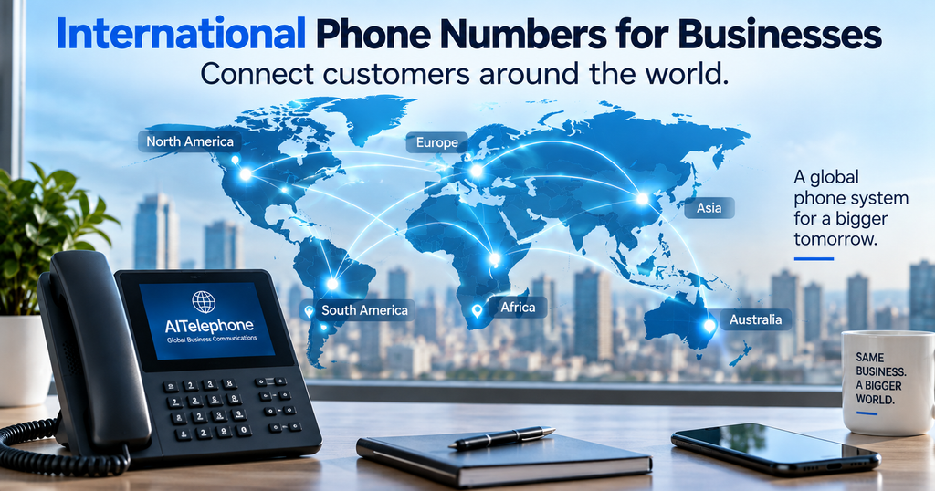 International Phone Numbers for Businesses Connect customers around the world.